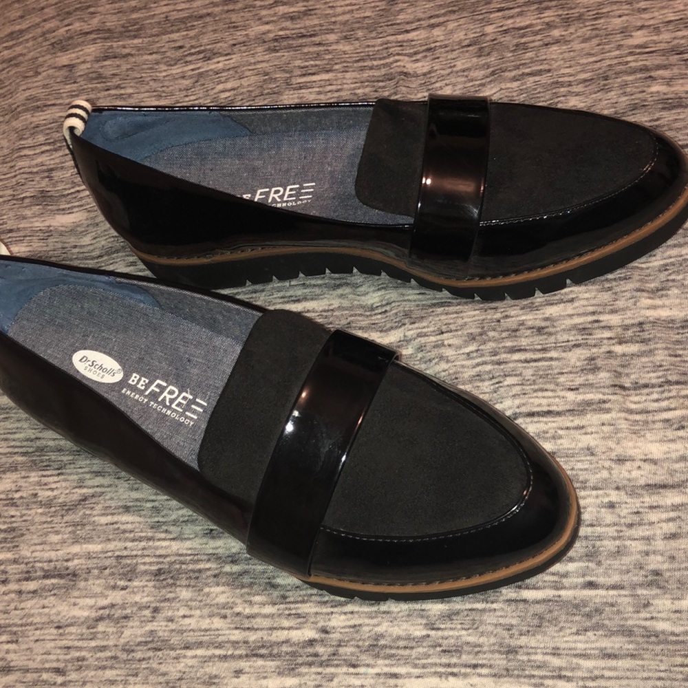 Be Free Dr Scholls Black Loafers